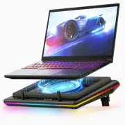 Llano RGB Laptop Cooling Pad For 15.6-21” w/ Turbo Fan LCD Touch Speed Control