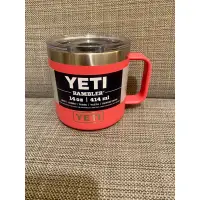 在飛比找蝦皮購物優惠-Yeti 14oz雙層真空保溫杯 馬克杯 有把手 粉紅色