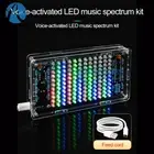 LED Music Spectrum DIY Kit Voice Control Dynamic Dot Matrix Spectrum Screen 5V