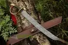 24" Damascus cutlass sword Golden sword art tactical sword - master larp sword