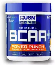 USN BCAA Power Punch, BCAA Powder with Vitamin B6 Intra Workout Amino Drink, Tan
