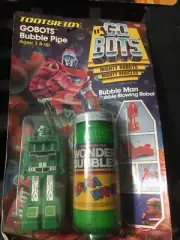 BUBBLE MAN PIPE Robot Go Bots 1984 Tonka Action Figure MOSC TOOTSIETOY GOBOTS