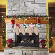 5 Pieces Safe And Not Easy To Slide Fireplace Christmas Stockings Hook