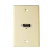 Skywalker Single Gang Wall Plate with (1) Female HDMI Connector (Ivory)