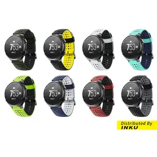 Garmin Forerunner 220 230 235 620 630 735 通用錶帶 雙色矽膠替換錶帶