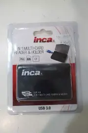 Inca Reader USB 3.0 3 in 1 Multi-Card Reader and Holder