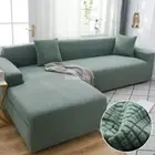 Plush Elastic Sofa Cover for Living Room Chaise Stretch Armchair Cover Slipcover