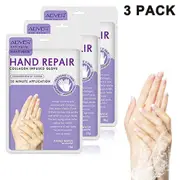 Hand Peel Mask 3 Pack, Moisturizing Gloves, Exfoliating Hand Peeling Mask, Hand Mask, Moisture Enhancing Gloves for Dry Hands, Repair Rough Skin Remov