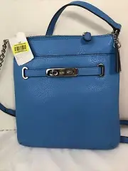 NWT Coach Swagger Swingpack in Polished Pebble Leather $195 36501 Azure