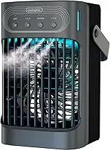 Small Portable Air Conditioner, LEAEYFE 3 Higher Speeds With 800ml Extra Large Water Tank, 120° Oscillating Mini Cooler Works Within 9 Feet, 2/8 Hour Timer,For Desk, Home, bed and Living Room