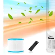 Compact Bladeless Fan and Heater with 80° Oscillation - Ideal for Any Room