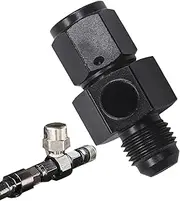 Oil Pressure Hose Female Connector - Oil Filter Pressure Sensor Connector | with 1/8NPT Meter Port Hose Fittings 4/6/8/10/12AN External to Internal Thread for Car Oil Rails