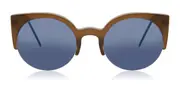Retrosuperfuture LUCIA BLACK D72 Women’s Sunglasses Brown Size 51