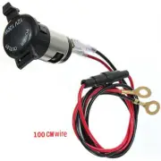12V Car Cigarette Socket Lighter Power Plug Outlet Adapter w/ 40" Line Accessory
