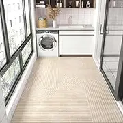 Minimalist Kitchen Floor Mat Large Area Non-Slip Carpets for Living Room Home Stain Resistant Oil-Proof PVC Leather Rugs,K,100x200cm