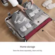6X Windowed Storage Shoes Bags Dustproof Clothes Case Waterproof Boot Cover Grey
