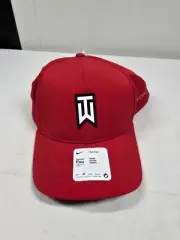 Nike Tiger Woods Structured Dri-FIT ADV Club Cap Hat L/XL Stretch Red New