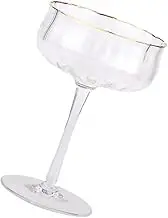 260ml Ribbed Glassware Martini Glasses 1pc Cocktail Glass Party Cups Wine Cup