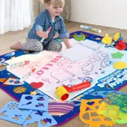 150x100cm Large Magic Water Drawing Painting Mat Kids Aqua Doodle Board Toy +Pen