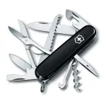 【VICTORINOX 瑞士維氏】瑞士刀 HUNTSMAN 15用刀 91MM-黑(1.3713.3) 墊腳石購物網