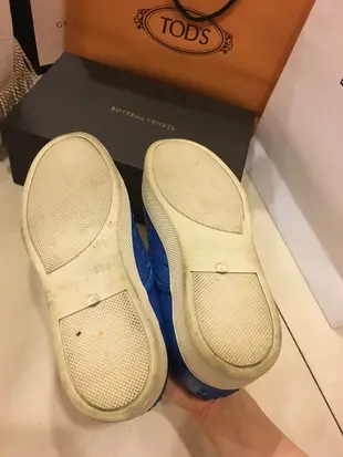 Bottega Veneta slip on sneakers 編織皮革懶人鞋 (附腳跟防磨縫片）9.5成新