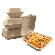 10 x 9 inch Muruo Food Boxes Biodegradable Disposable box/Take away Containers