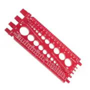 Sturdy Nut and Drill Bit Thread Gauge Metric and Imperial Measurement Tool
