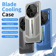For vivo X100 Pro Phone Case Electroplating Blade Cooling Armor Light Slim Cover