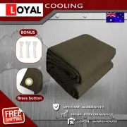 500cmx500cm Heavy Duty Olive Drab Canvas Tarp Tarpaulin Waterproof UV Resistant