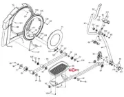 NordicTrack ProForm Elliptical Right Pedal Arm 394128