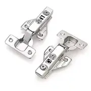 Full Overlay Soft Close Clip On Face Frame Mounting Cabinet Hinges, Nickel 4