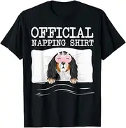 [X.Style] Napping Sleeping Cavalier King Charles Spaniel ds1017 T-Shirt Black