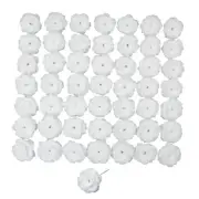 Rose Head Flowers with Stem, 50 Artificial Flowers, Used for Wedding White