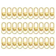 Swivel Lobster Clasp, 30 Pcs Swivel Clasp Hooks Metal Snap Clips, Gold Tone