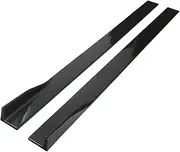 Car Side Skirts Compatible for Mitsubishi Nissan 78.7'' Extension Lower Splitter Panel Diffuser Body Kit Styling Exterior Part Black(Carbon Fiber)