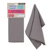 White Magic - Eco Cloth Tea Towel 50x70cm Charcoal