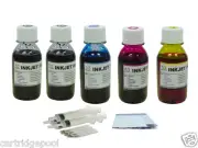 5x4oz Refill ink kit for HP 27 28 Deskjet 3420 3425 OfficeJet 4215v FAX1240