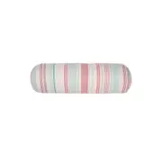 Linen House 18x60cm Cotton Otillo Watermelon Bolster Seat/Chair Cushion Pink