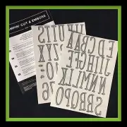 Stampin' Up! ALPHABET A LA MODE DIES - with 2 magnet sheets for storage *NEW*