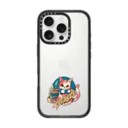 iPhone 16 Pro Impact Case Wisdom is Power Books and Cat