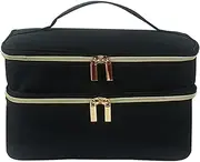 [AZIDWERYQ] Sewing Box 11x7.5x6 Large Double Layer Portable Sewing Storage Bag with Handle and Zips Portable Sewing Accessories Organiser for Thread Needle Storage