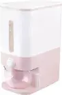 22.5-25 Lbs Pink Rice Dispenser, Rice Storage Container, Pink Rice Storage Conta