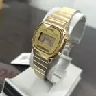 Casio LA670WGA-9DF Women's Watch Metal band Digital Gold Original New
