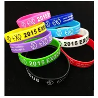 在飛比找蝦皮購物優惠-買10送1 EXO 手環 EXO手環 運動手環 果凍手環 E