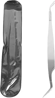 GANAZONO Portable Stainless Steel Tweezers for Pet Flea Removal Ergonomic Design for Cats Dogs Lightweight for Easy Flea Extraction and Safe Handling