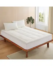 Unikome 300 Thread Count Unikome Organic Cotton Layered Memory Foam Mattress Topper