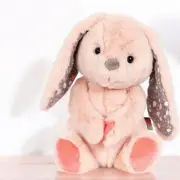 NEW Pottery Barn Kids Pink Bunny Rabbit Stuffed Animal Fuzzy Plushie Toy - 12"
