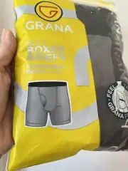 Boy's GRANA Boxer Briefs, XL, 3 Pack, Black and Gray Underwear, NEW in Pack