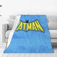 在飛比找蝦皮購物優惠-蝙蝠俠動漫超柔軟微絨毛毯保暖毯大號床沙發飛機平板床上用品