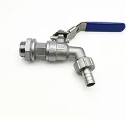 RAHBI 1/2 Inch Stainless Steel Outlet Valve Outlet Water Tap for Cold Hot Water Garden Watering Faucet Ball Valve Leisurely